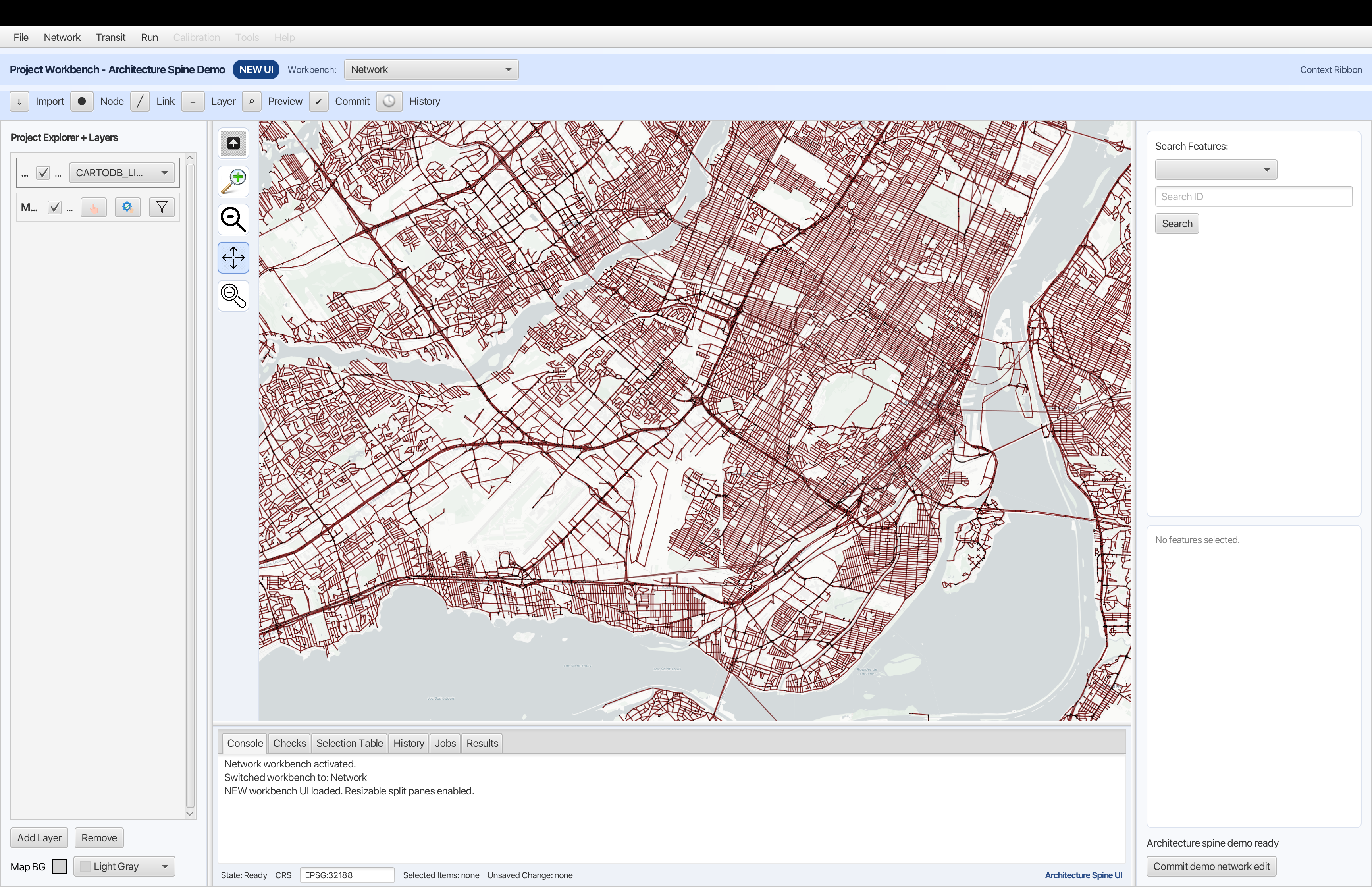 CityModeler product interface with map, layers, inspector, and change history